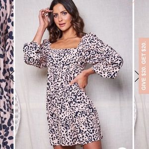 Esther & co animal print dress